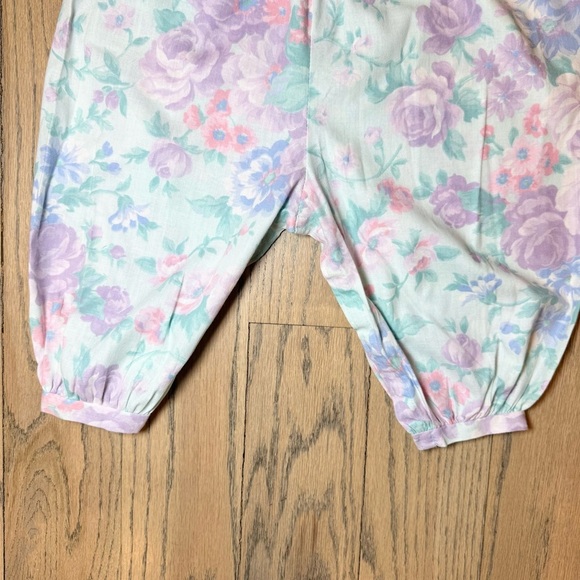 Vintage Polly Flinders Floral Bubble Bottom Babygirl Onepiece Romper 18 Months - Picture 6 of 14